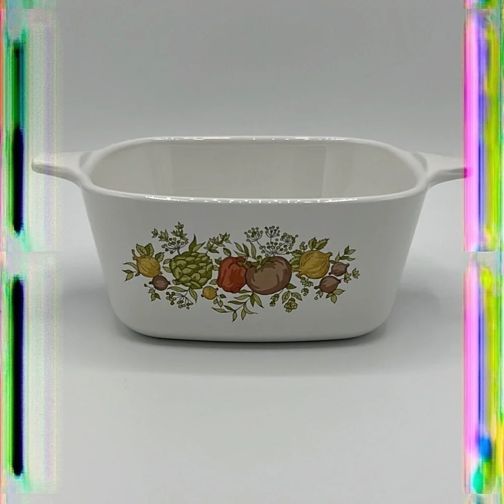 CORNINGWARE 2 3/4 CUP COOKWARE DISH SPICE OF LIFE